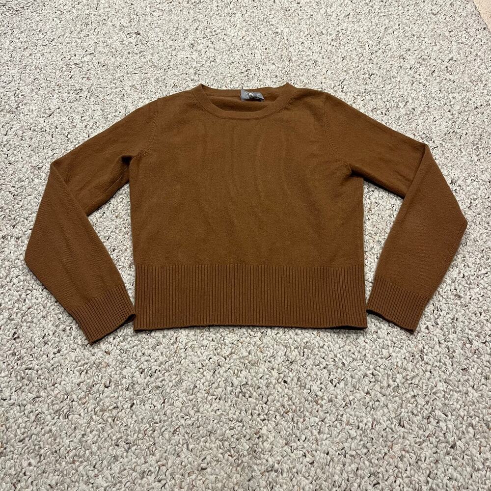 Pure Collection Cashmere Crewneck Sweater 4 Quiet Luxury Old Money Brown Preppy